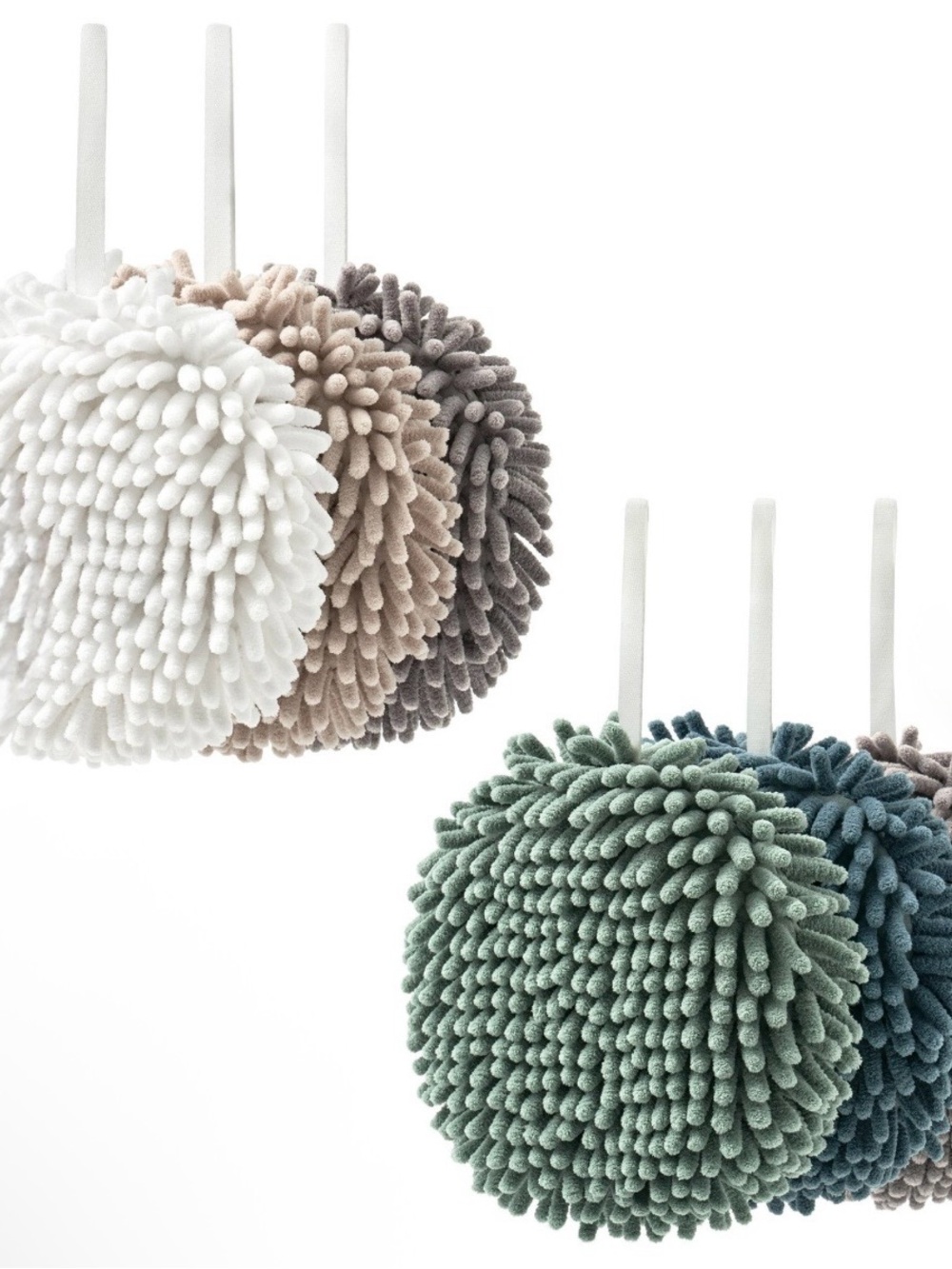 Evergrace Multi-Purpose Chenille Noodle Hand Towels come in a convenient 3-pack